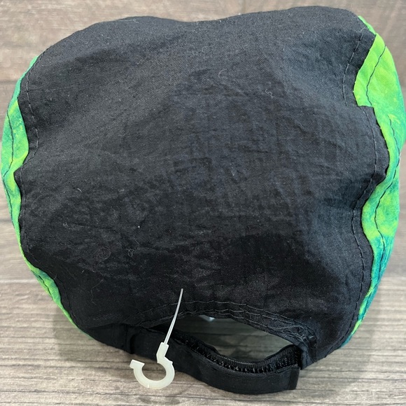 Vintage Cycling Hat Cap Retro Wave Florida 80s Black Green Sport Gear Taiwan ROC - Picture 4 of 8
